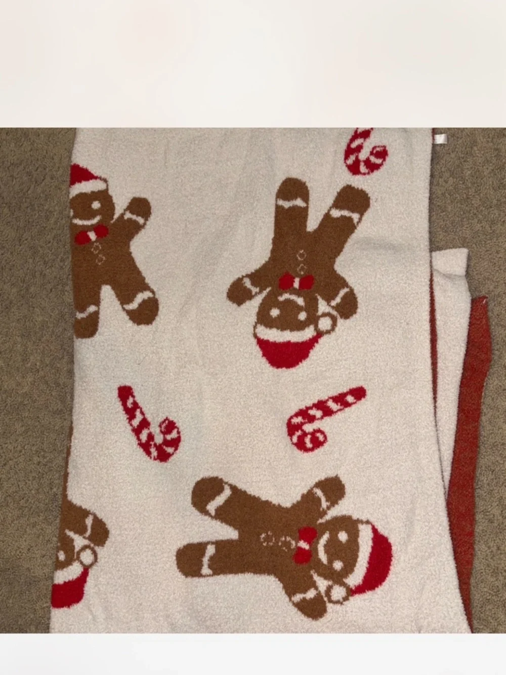 Comfy Luxe Gingerbread Blanket